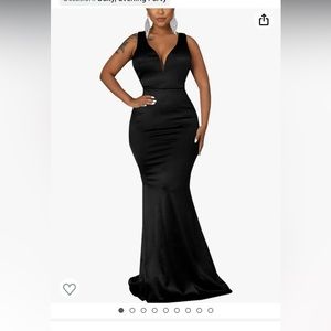 Black evening dress size L